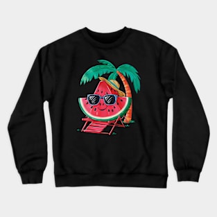 Watermelon Slice Crewneck Sweatshirt